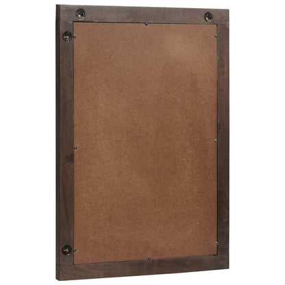 Badezimmer Spiegel Wandmontiert Braun 50 x 2,5 x 70 cm