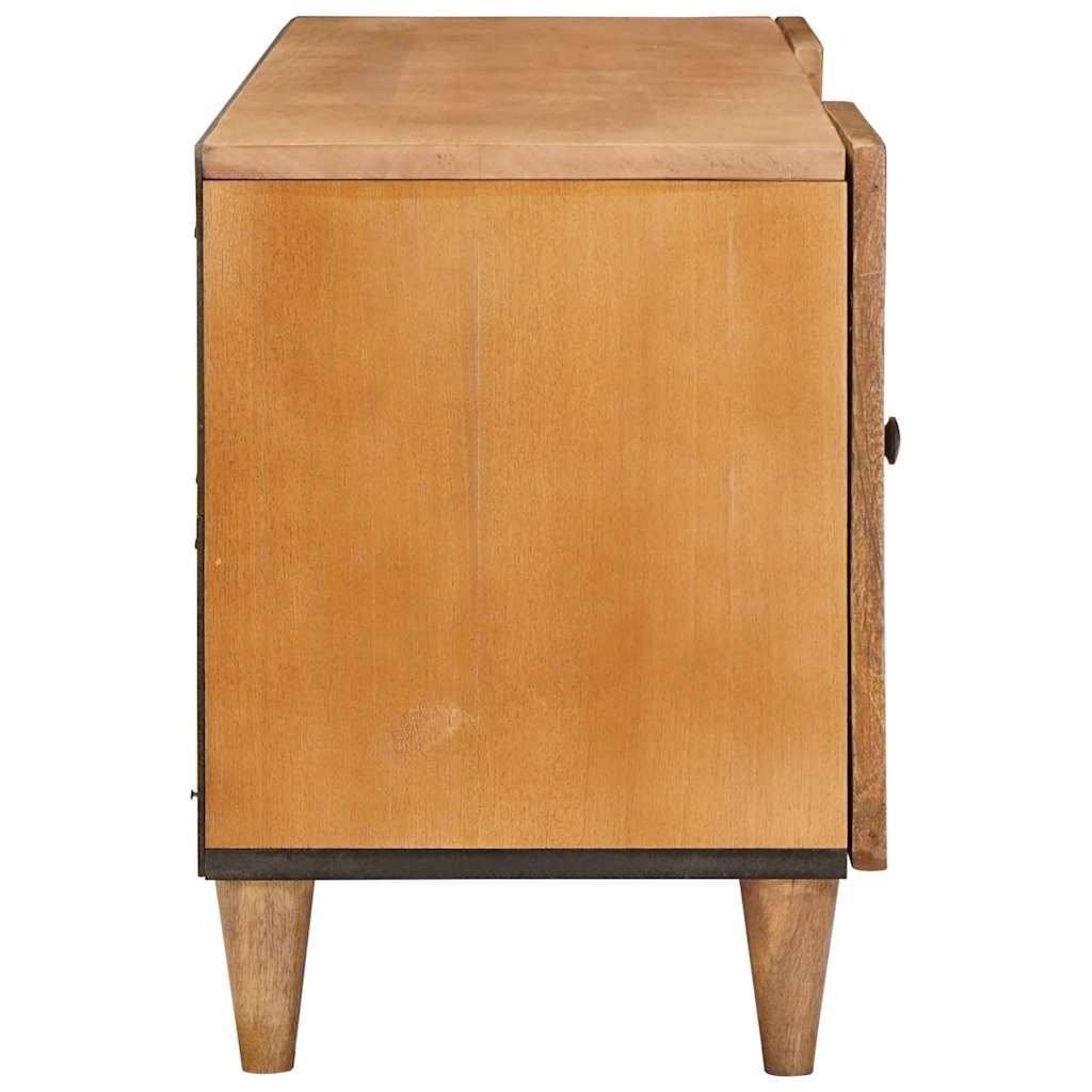 TV-Schränk Hellbraun 105 x 33 x 46 cm massives Mangoholz