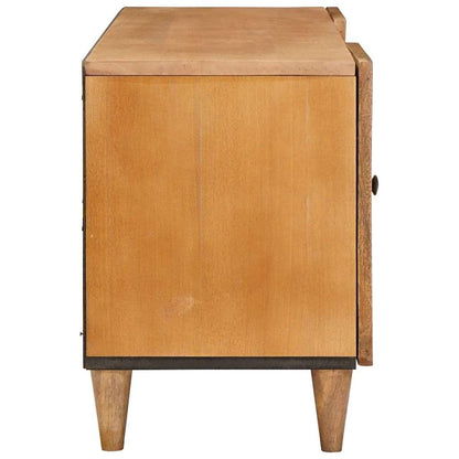 TV-Schränk Hellbraun 105 x 33 x 46 cm massives Mangoholz