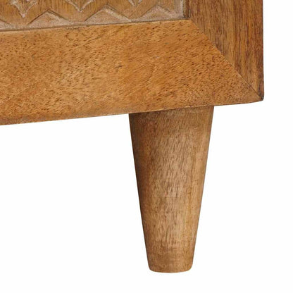 TV-Schränk Hellbraun 105 x 33 x 46 cm massives Mangoholz