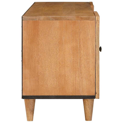 TV-Schränk Hellbraun 105 x 33 x 46 cm massives Mangoholz