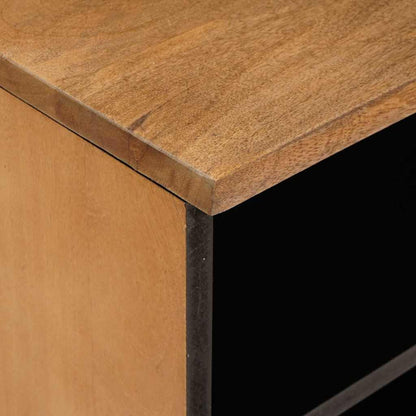 TV-Schränk mit Schubladen Hellbraun massives Mangoholz