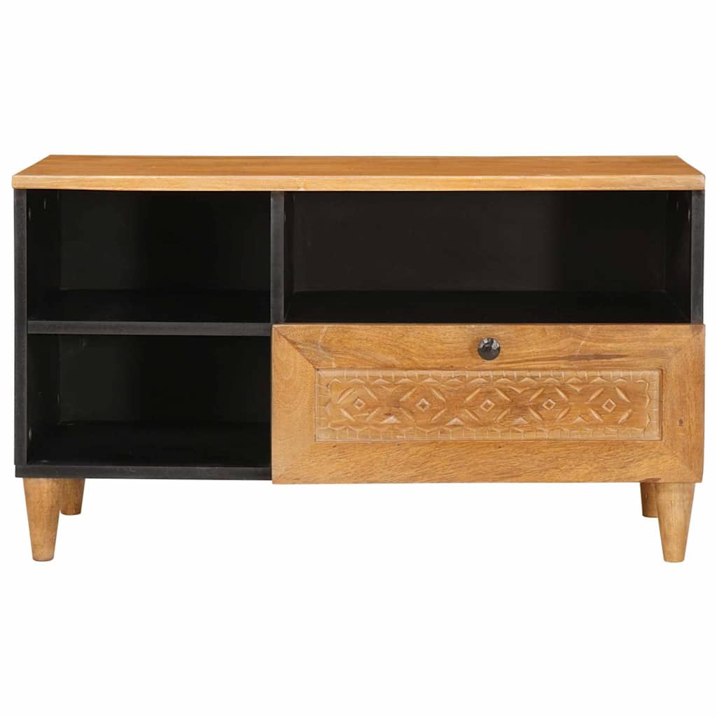 TV-Schränk Hellbraun 80 x 33 x 46 cm massives Mangoholz