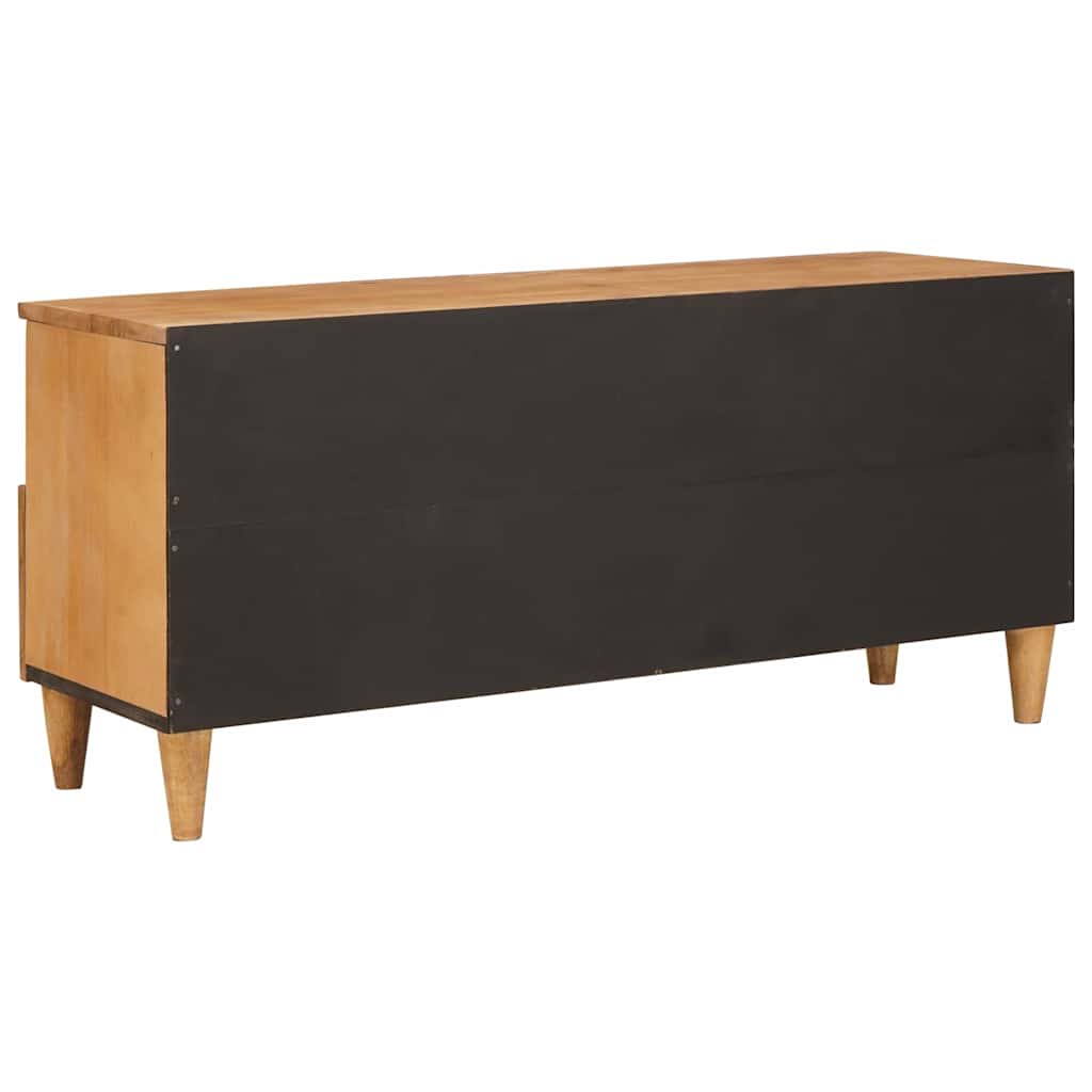 TV-Schränk Hellbraun 100 x 33 x 46 cm massives Mangoholz