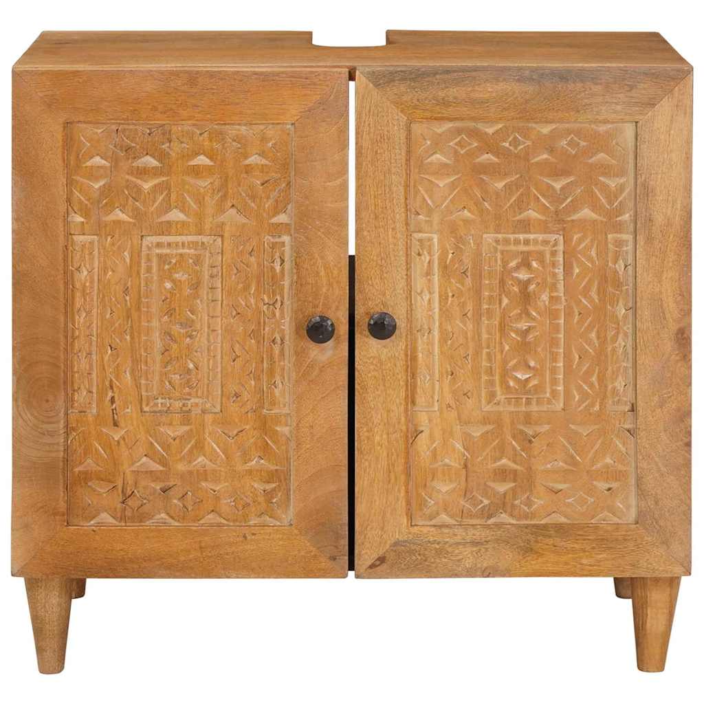 Badezimmer Schrank Wandmontiert Hellbraun 62 x 33 x 58 cm
