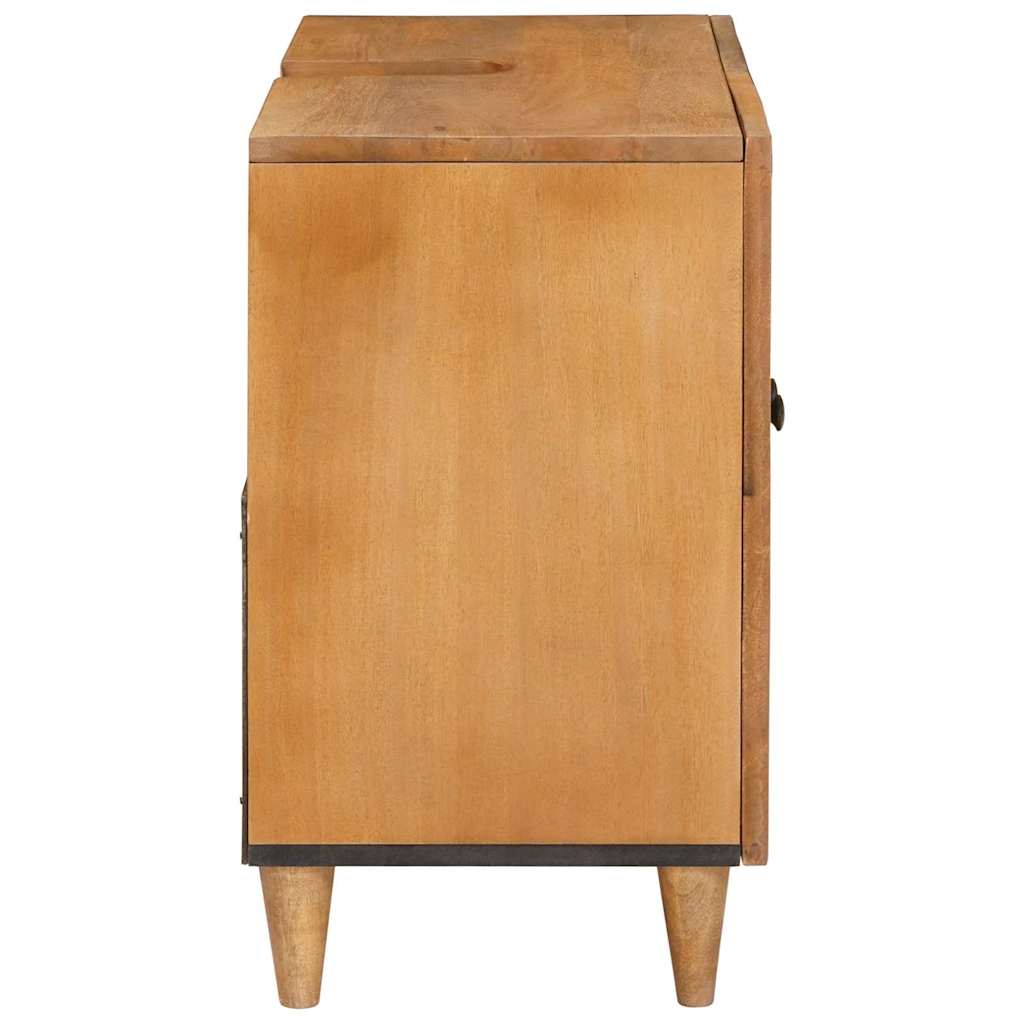 Badezimmer Schrank Wandmontiert Hellbraun 62 x 33 x 58 cm