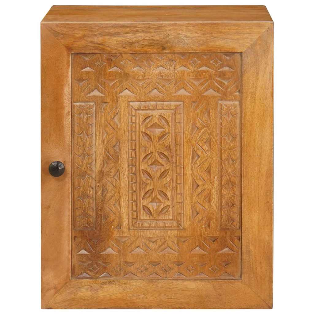 Badezimmer Schrank Wandmontiert Hellbraun 38 x 33,5 x 160 cm