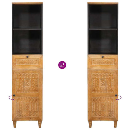 Badezimmer Schrank mit Schubladen Hellbraun 38 x 33,5 x 160 cm