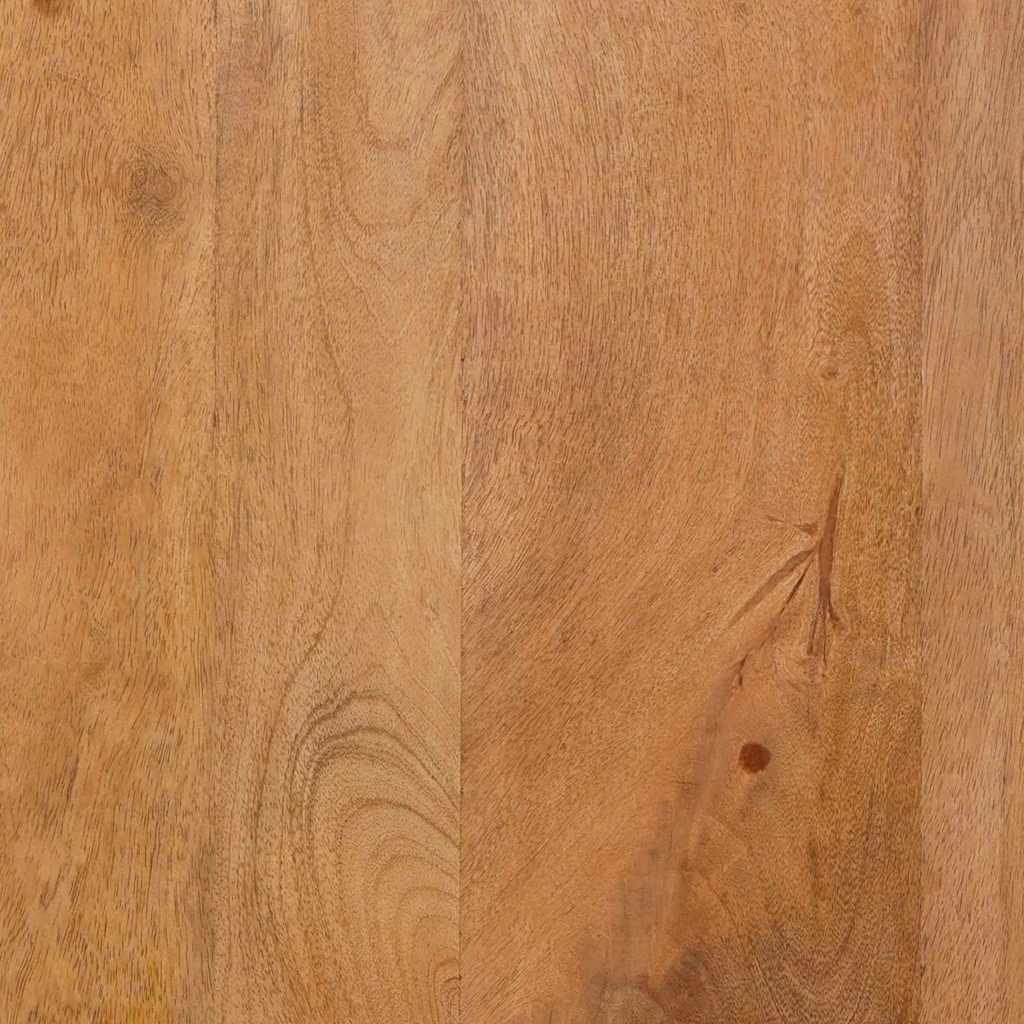 Hochboard mit Tür Hellbraun 60 x 33 x 100 cm massives Mangoholz
