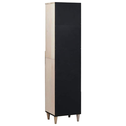 Badezimmer Schrank Weiß 38 x 33,5 x 160 cm Massives Mango Holz