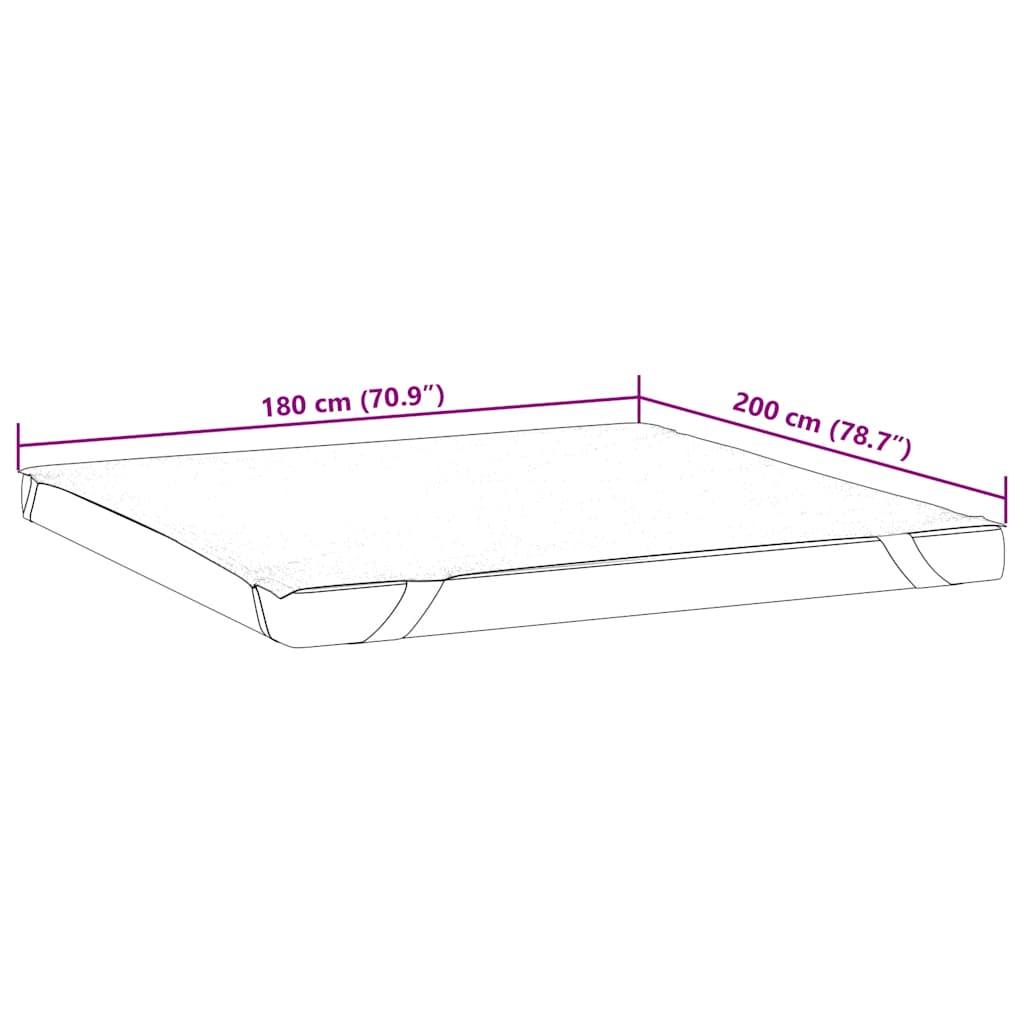 Matratzenschoner Weiß 180x200 cm Wasserdicht