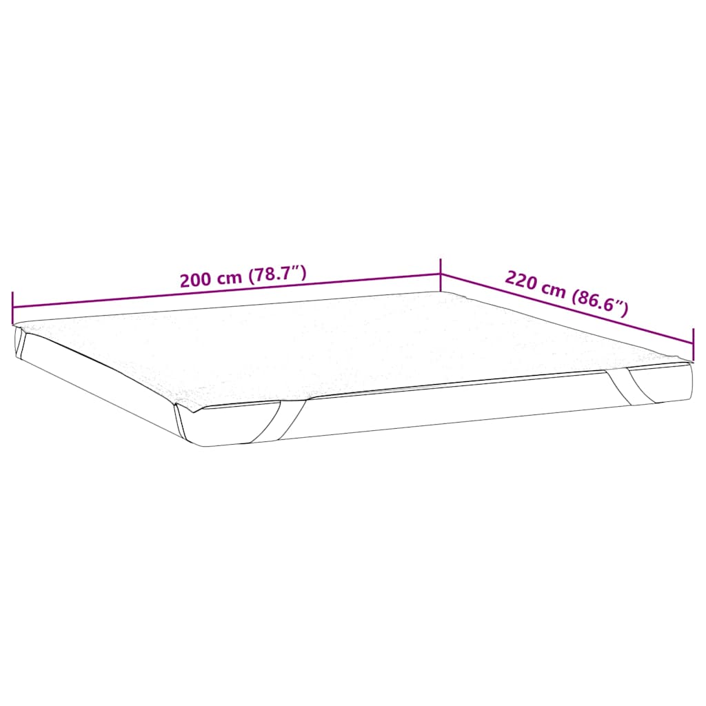 Matratzenschoner Weiß 200x220 cm Wasserdicht