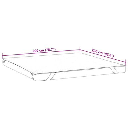 Matratzenschoner Weiß 200x220 cm Wasserdicht
