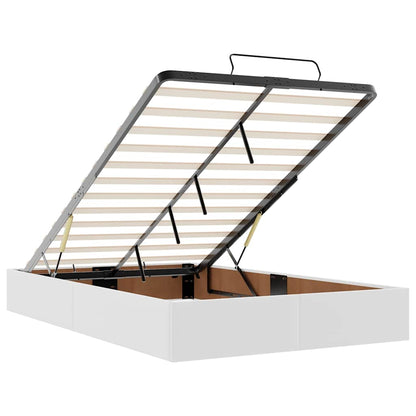 Ottoman-Bett ohne Matratze Weiß 120x190 cm Kunstleder