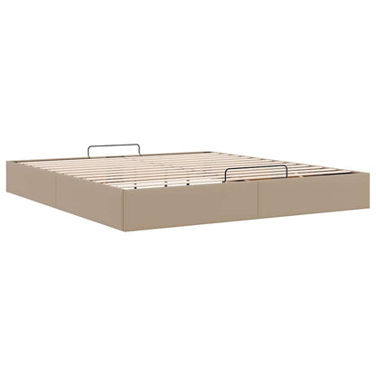 Ottoman-Bett ohne Matratze Cappucino 160x200cm Kunstleder