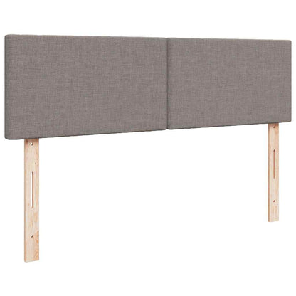 Ottoman-Bett mit Matratze Taupe 140x200 cm Stoff