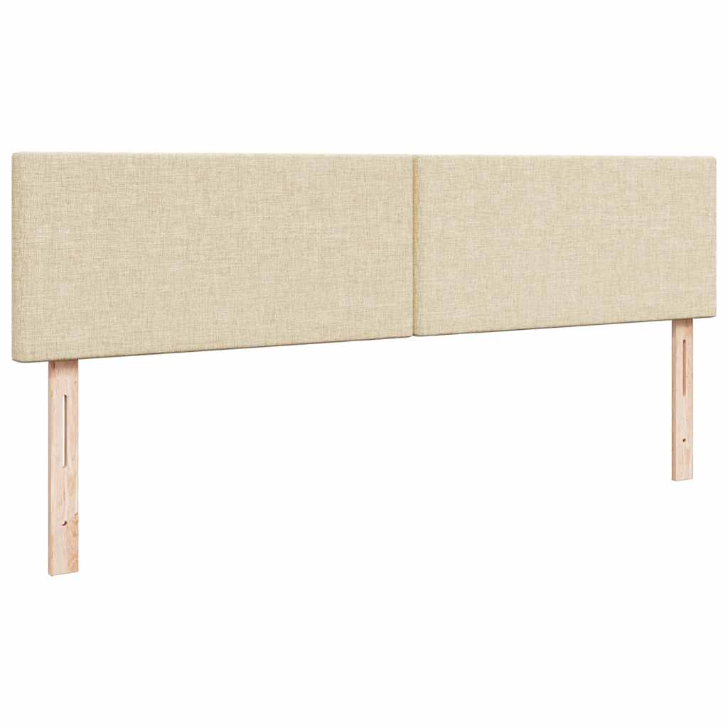 Ottoman-Bett mit Matratze Creme 160x200 cm Stoff