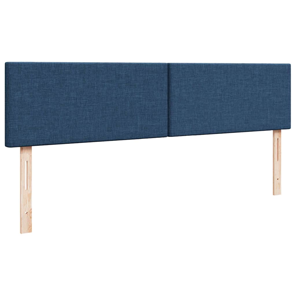 Ottoman-Bett mit Matratze Blau 160x200 cm Stoff