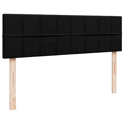 Ottoman-Bett mit Matratze Schwarz 140x200 cm Stoff