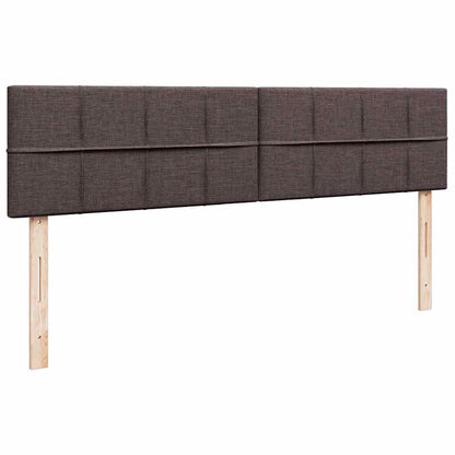 Ottoman-Bett mit Matratze Dunkelbraun 160x200 cm Stoff