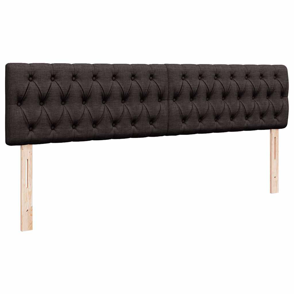 Ottoman-Bett mit Matratze Dunkelbraun 160x200 cm Stoff