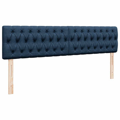 Ottoman-Bett mit Matratze Blau 160x200 cm Stoff