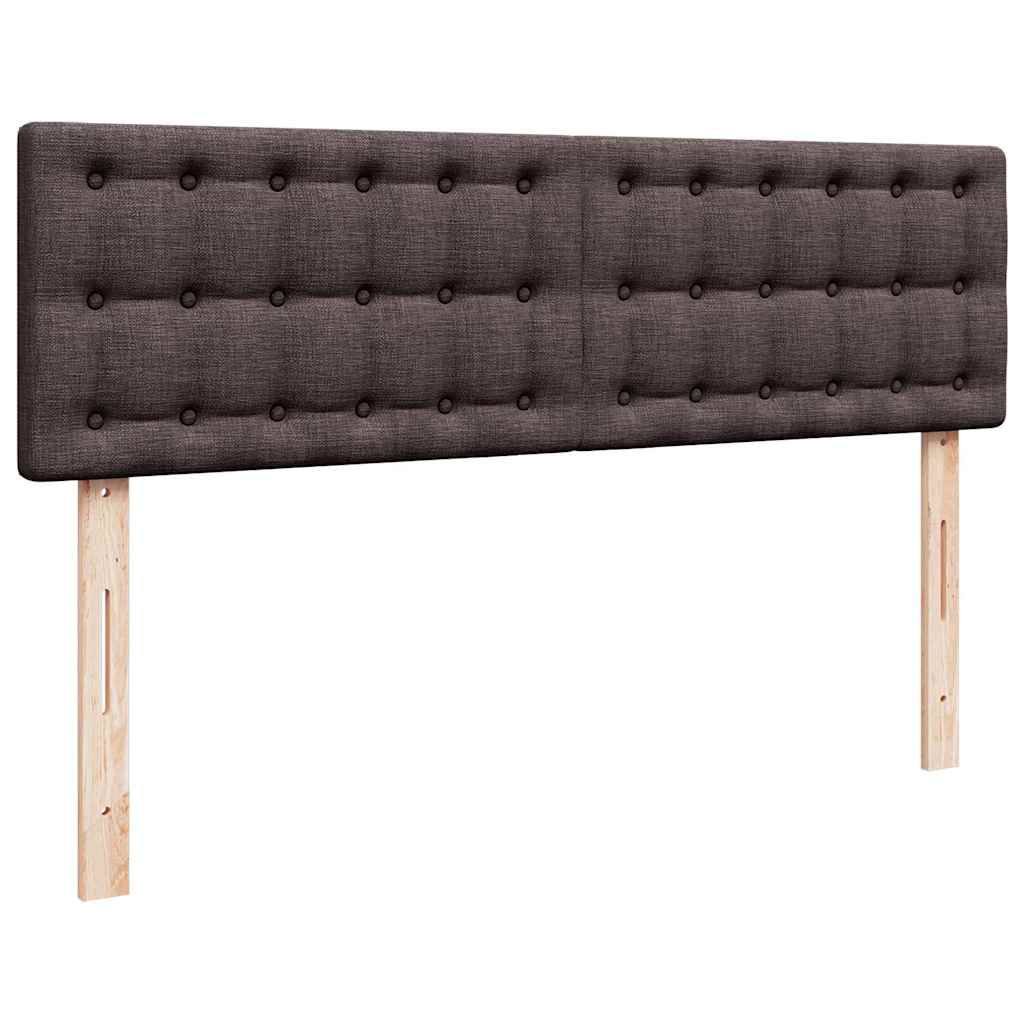 Ottoman-Bett mit Matratze Dunkelbraun 140x200 cm Stoff