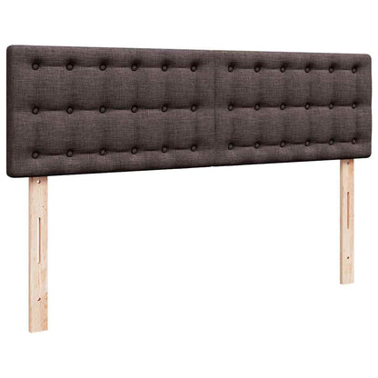 Ottoman-Bett mit Matratze Dunkelbraun 140x200 cm Stoff