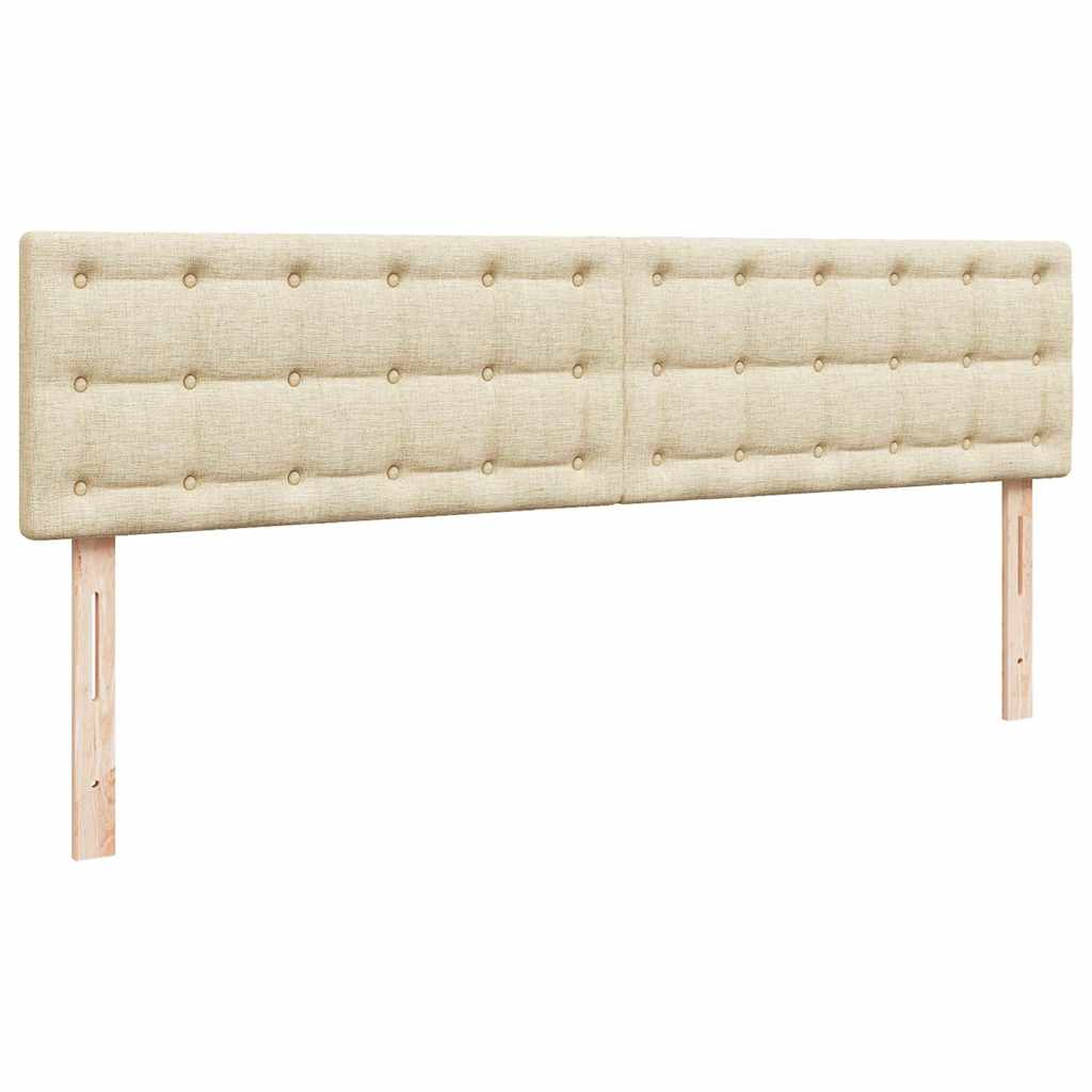 Ottoman-Bett mit Matratze Creme 160x200 cm Stoff