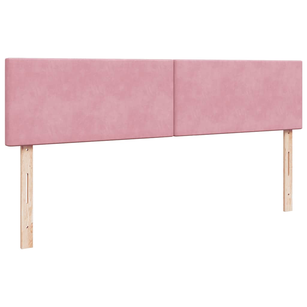 Ottoman-Bett mit Matratze Rosa 200x200 cm Samt