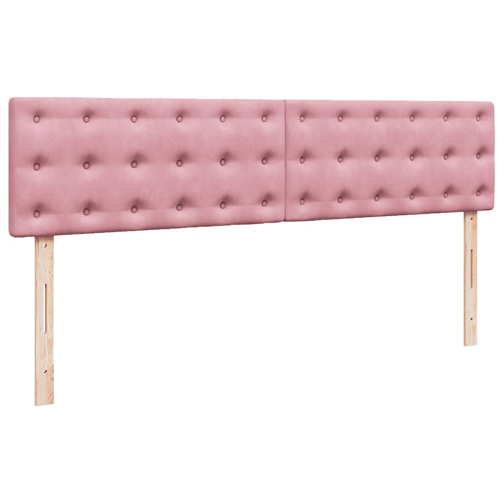 Ottoman-Bett mit Matratze Rosa 200x200 cm Samt