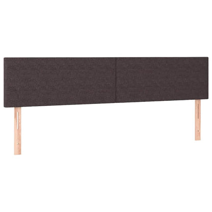 Ottoman-Bett mit Matratzen Dunkelbraun 180x200 cm Stoff