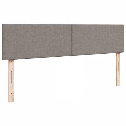 Ottomane Bett mit Matratze & LEDs Taupe 180x200 cm Stoff
