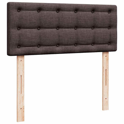 Ottoman-Bett mit Matratze & LEDs Dunkelbraun 120x190 cm Stoff