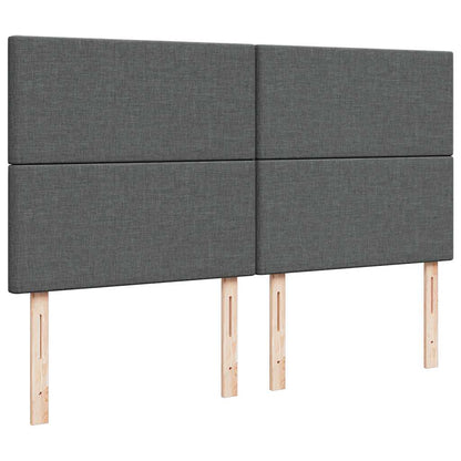 Ottoman-Bett mit Matratze Dunkelgrau 160x200 cm Stoff