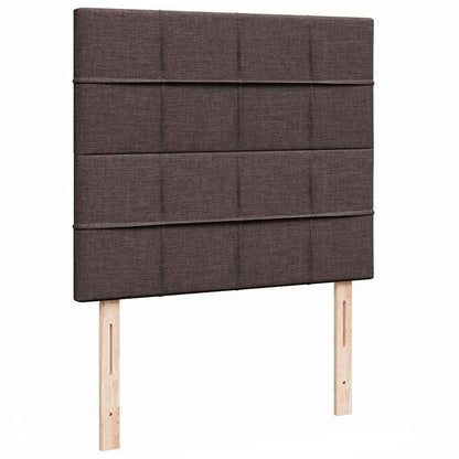 Ottoman-Bett mit Matratze Dunkelbraun 120x190 cm Stoff