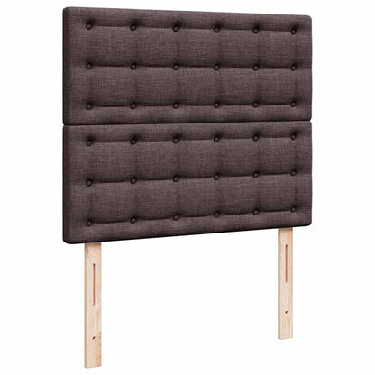 Ottoman-Bett mit Matratze Dunkelbraun 120x190 cm Stoff