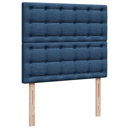 Ottoman-Bett mit Matratze Blau 120x190 cm Stoff