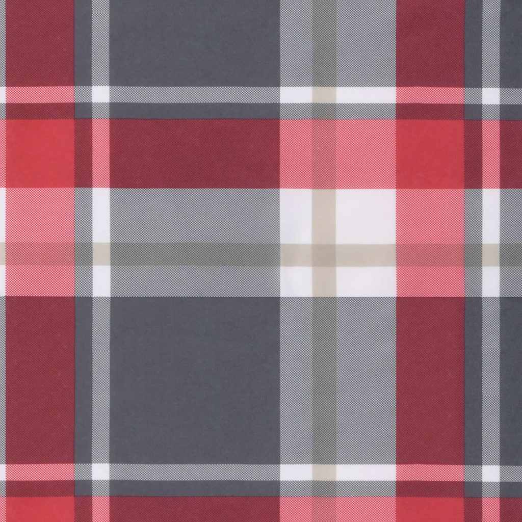 Sonnenliege Klappbar Rot Karomuster 175x54x8,5 cm Oxford-Gewebe