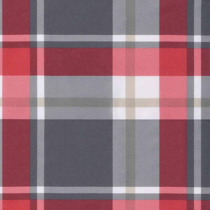 Sonnenliege Klappbar Rot Karomuster 175x54x8,5 cm Oxford-Gewebe