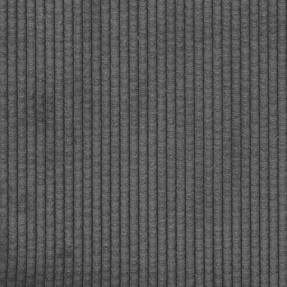 Zweisitzer-Sofa Dunkelgrau 109 cm Cordstoff
