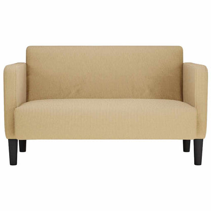 Zweisitzer-Sofa Graugrün 109 cm Cordstoff