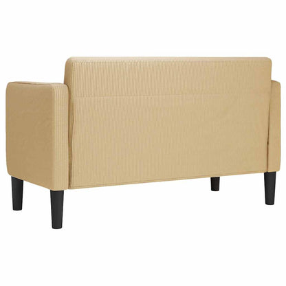 Zweisitzer-Sofa Graugrün 109 cm Cordstoff