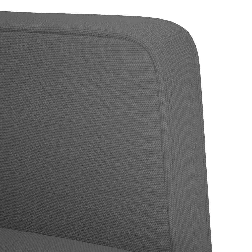 Zweisitzer-Sofa Dunkelgrau 111 cm Stoff