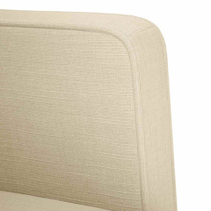 Zweisitzer-Sofa Creme 111 cm Stoff
