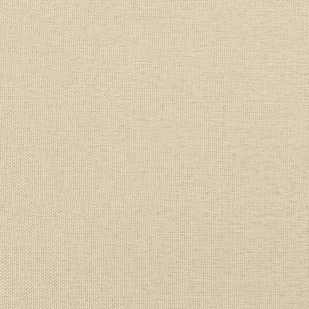 Zweisitzer-Sofa Creme 111 cm Stoff