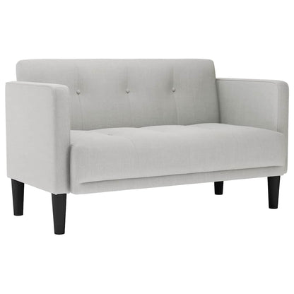 Zweisitzer-Sofa Wolkengrau 111 cm Stoff