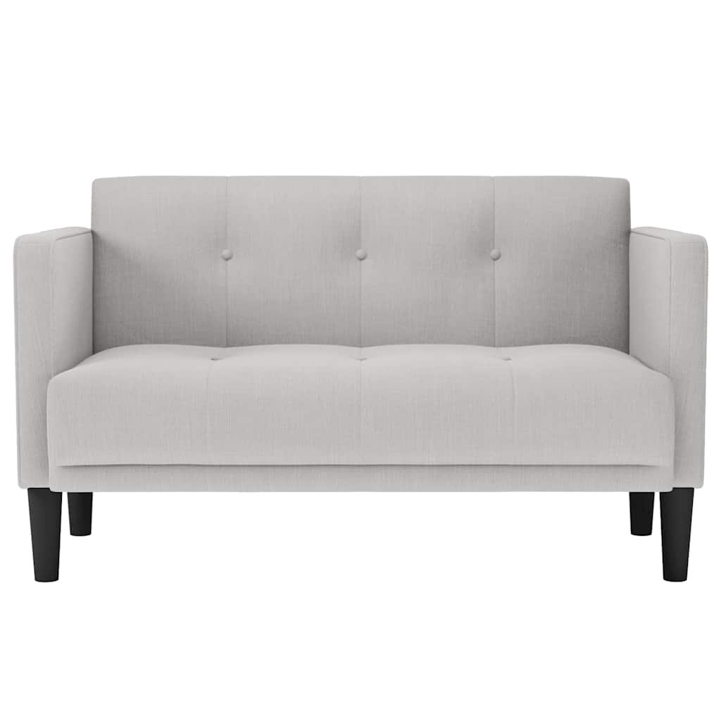 Zweisitzer-Sofa Wolkengrau 111 cm Stoff