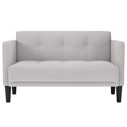 Zweisitzer-Sofa Wolkengrau 111 cm Stoff