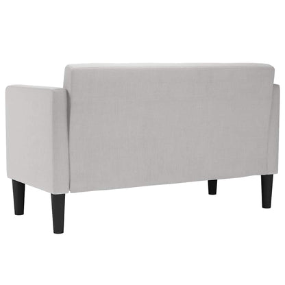 Zweisitzer-Sofa Wolkengrau 111 cm Stoff